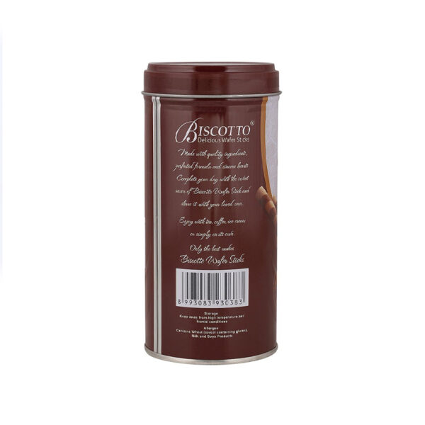 c Delicious Wafer Stick Tin, Chocolate Rolled Wafer With Smooth Delicious Filling, 125g