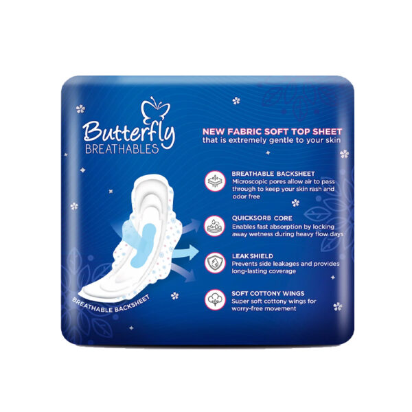 Butterfly Breathables Maxi Thick Sanitary Pads Extra Long 8 Pcs