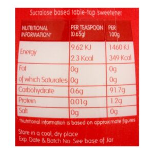 Canderel Sweetener Powder, Jar, 60g
