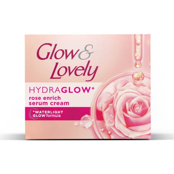 glow-lovely-hydra-glow-rose-enrich-serum-cream-water-light-glow-formula-60g Glow & Lovely Hydra Glow Rose Enrich Serum Cream, Water Light Glow Formula, 60g