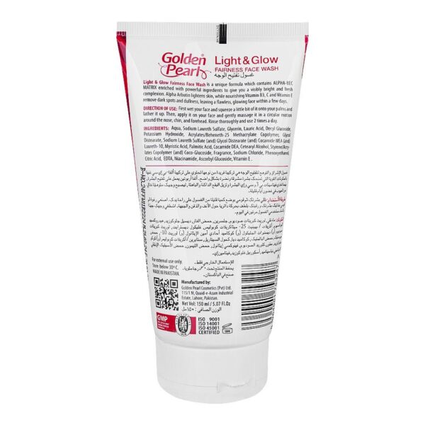 Golden Pearl Light & Glow Fairness Face Wash 75ml