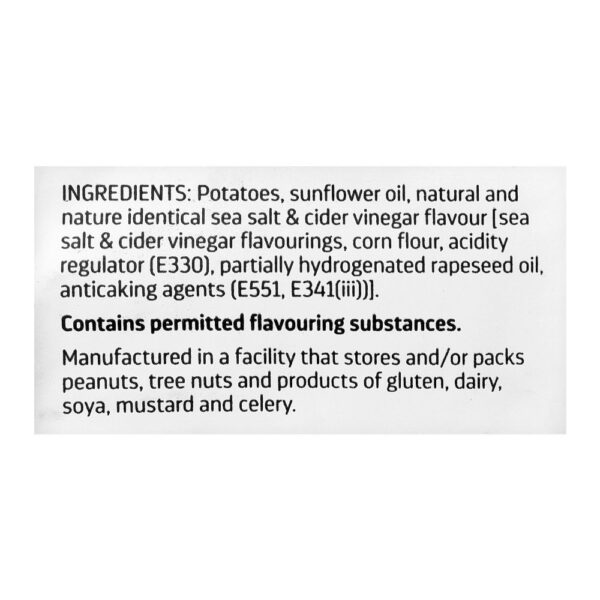 Hunter's Gourmet Sea Salt & Cider Vinegar Hand Cooked Potato Chips, 40g