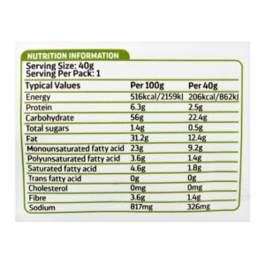 Hunter's Gourmet Sea Salt & Cider Vinegar Hand Cooked Potato Chips, 40g