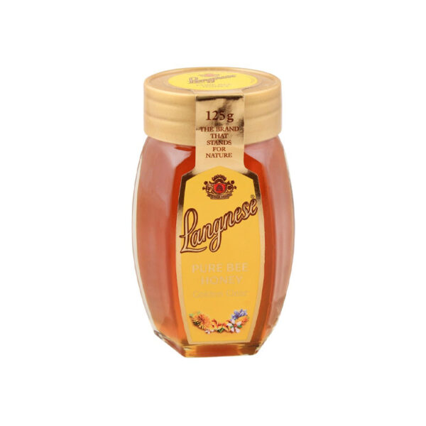 langnese-pure-bee-honey-golden-clear-glass-jar-125g Langnese Pure Bee Honey Golden Clear Glass Jar 125g