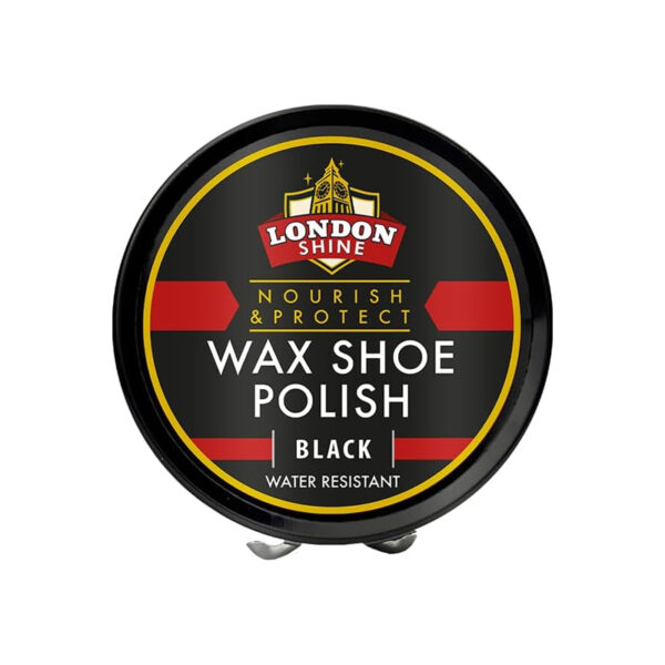 london-shine-wax-shoe-polish-black-50ml-tin-pack London Shine Wax Shoe Polish - Black, 50ml Tin Pack