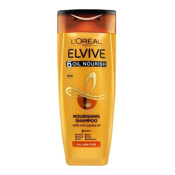 loreal-paris-6-oil-nourish-scalp-hair-nourishing-shampoo-for-all-hair-types-360ml L’Oreal Paris 6 Oil Nourish Scalp + Hair Nourishing Shampoo, For All Hair Types, 360ml