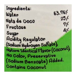 Mogu Mogu Coconut Flavored Drink, With Nata De Coco, 320ml