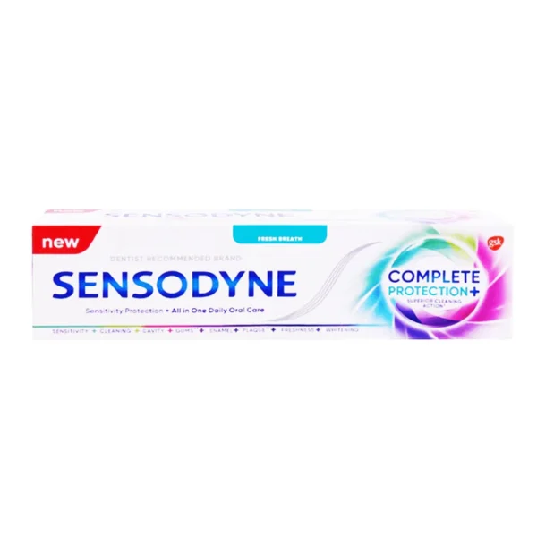 sensodyne-complete-protection-fresh-breath-superior-cleaning-action-toothpaste-100g Sensodyne Complete Protection+ Fresh Breath, Superior Cleaning Action Toothpaste, 100g