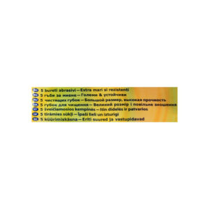 Spontex Megamax Scouring Sponge, 5-Pack