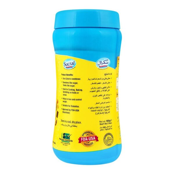 Sucral Zero Calorie Sweetener, Jar Pack, 100g