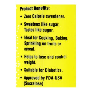 Sucral Zero Calorie Sweetener, Jar Pack, 100g