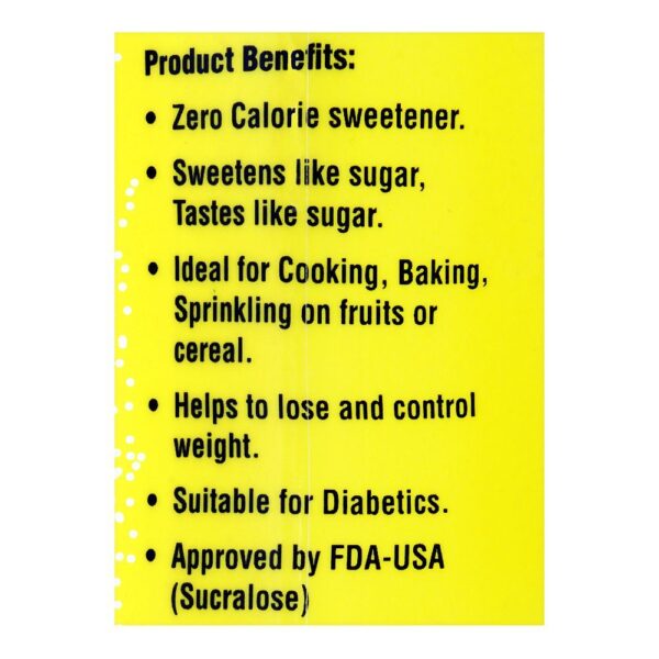 Sucral Zero Calorie Sweetener, Jar Pack, 100g