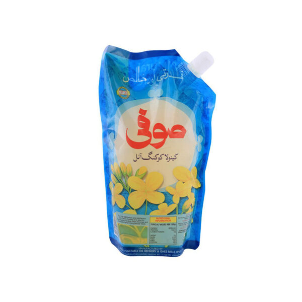 Sufi Canola Cooking Oil Stand-Up Pouch 1 ltr