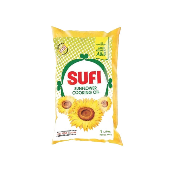 sufi-sunflower-oil-poly-bag-1ltr Sufi Sunflower Oil Poly Bag - 1Ltr