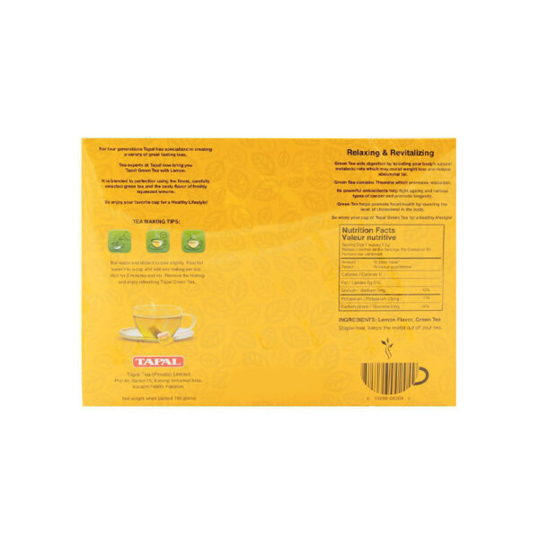 Tapal Lemon Green Tea Bags 90-Pack