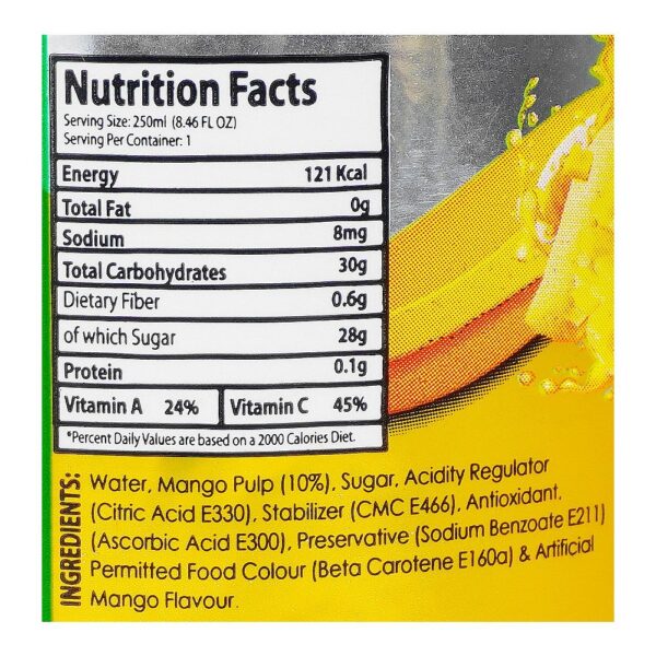 Tops Mango Fruit Drink Bottle 250ml