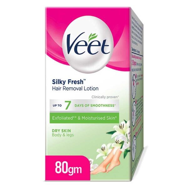 veet-silky-fresh-hair-removal-lotion-body-legs-dry-skin-80g-1 Veet Silky Fresh Hair Removal Lotion, Body & Legs, Dry Skin, 80g