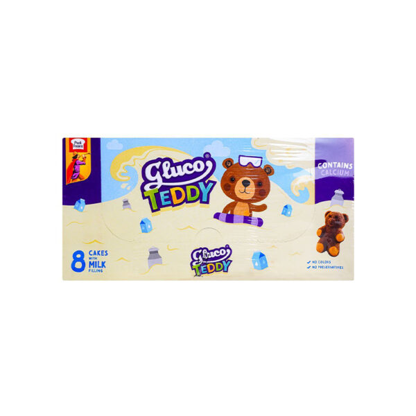 Peek Freans Gluco Teddy Cakes With Milk Filling, 8-Pack