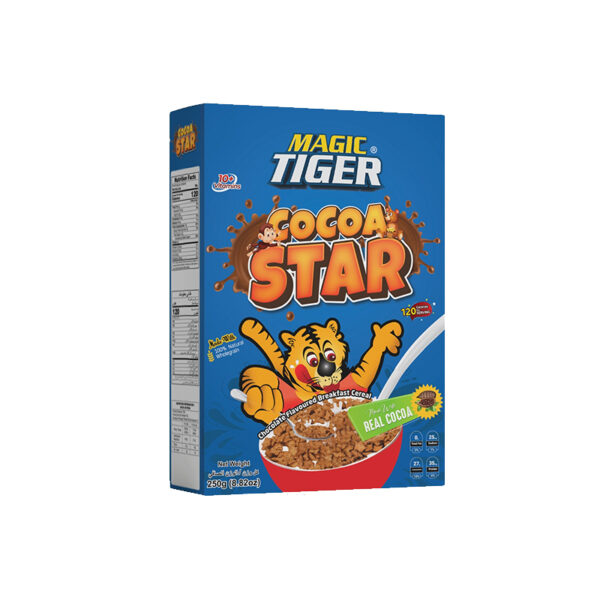 Magic-tiger-breakfast-cereal-cocoa-star-chocolate-Flavored-Box-250gms Magic tiger breakfast cereal cocoa star Box 250gms