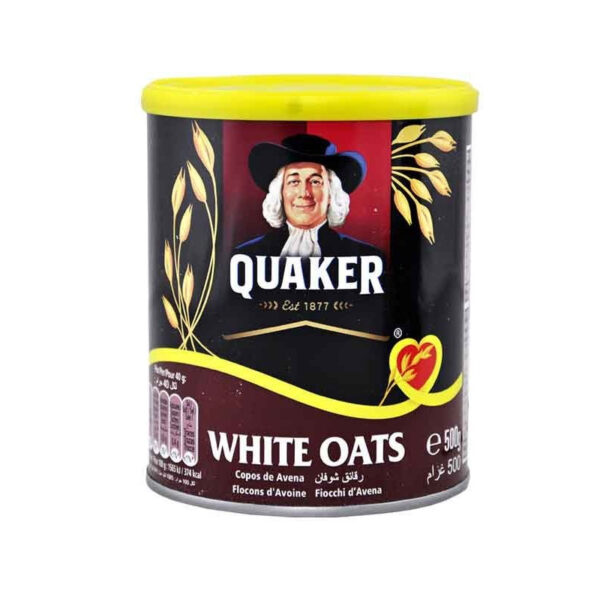 Quaker White Oats tin 500gm Quaker White Oats tin 500gm